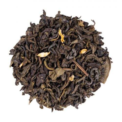 Thé Jasmin- Infusion claire et fraîche, issue de feuilles de qualité, avec des notes subtiles de verdure, idéale pour une pause apaisante à tout moment de la journée.