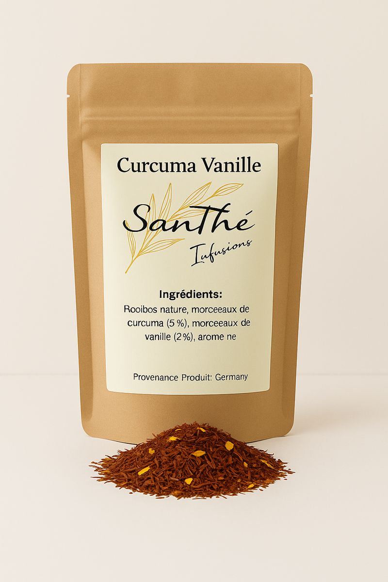 Infusion au Curcuma et Vanille – Une harmonie douce et épicée