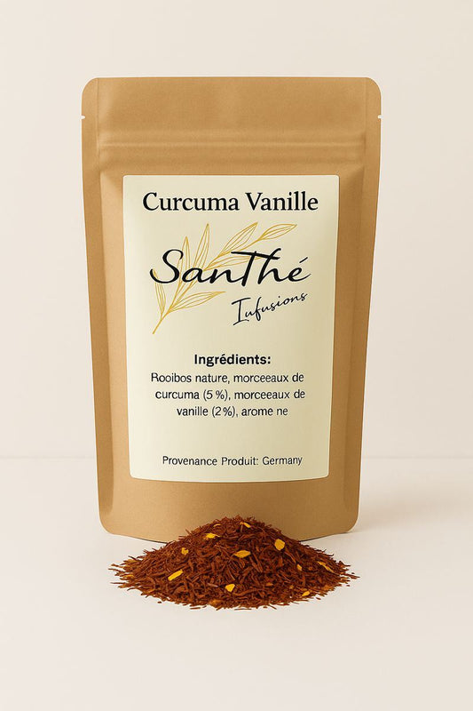 Infusion au Curcuma et Vanille – Une harmonie douce et épicée