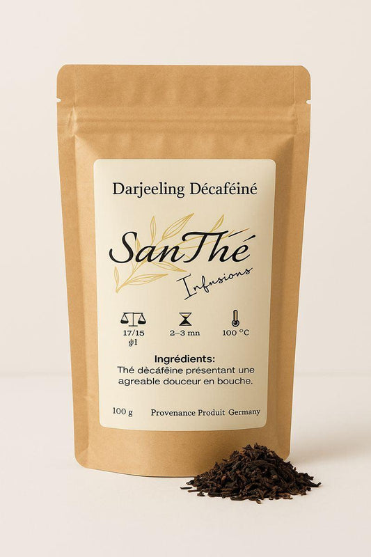 Thé Noir Darjeeling FOP décaféiné