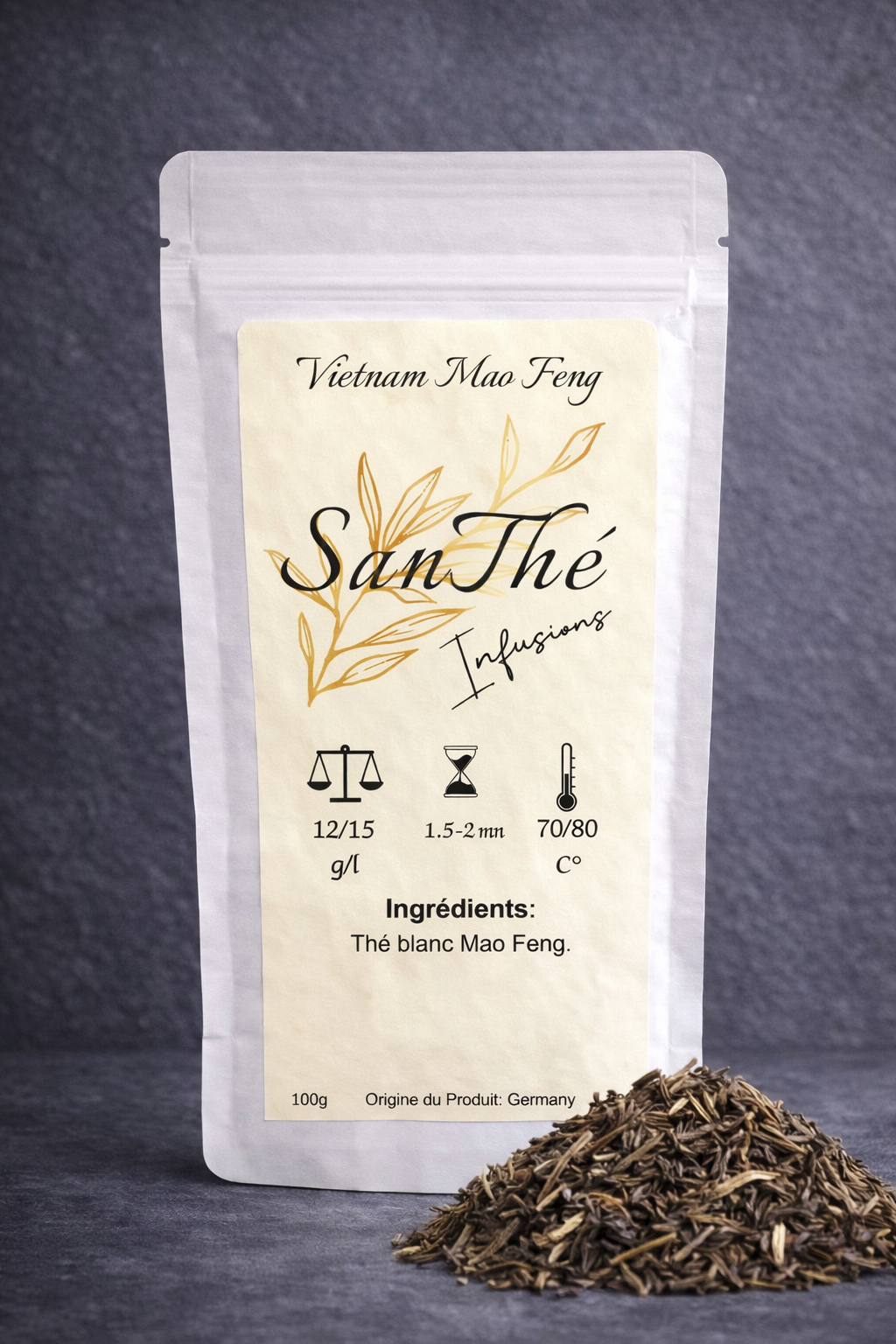 Thé Blanc-Vietnam Mao Feng