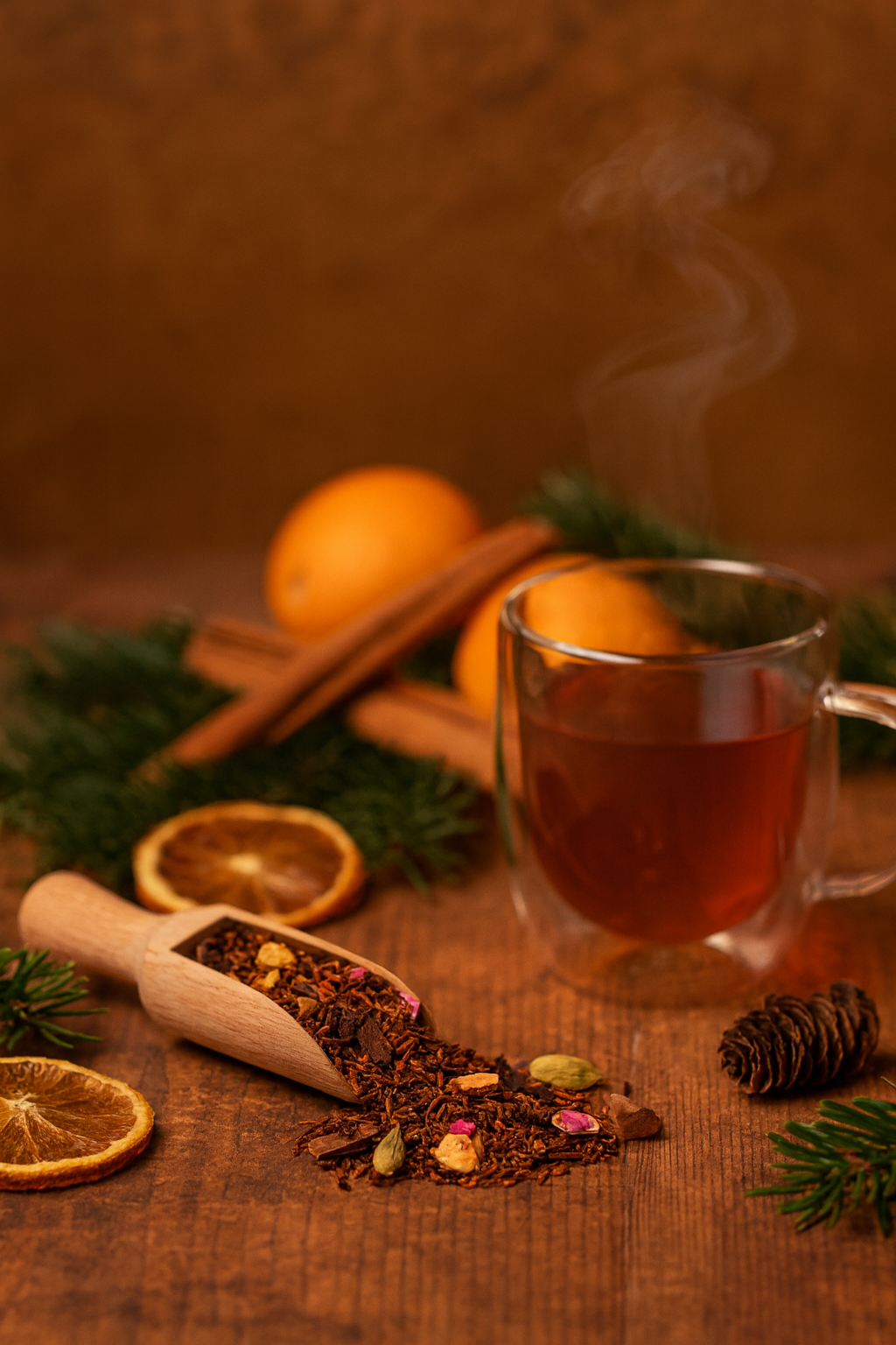 Thé de Noël – Rooibos aux épices et agrumes festifs