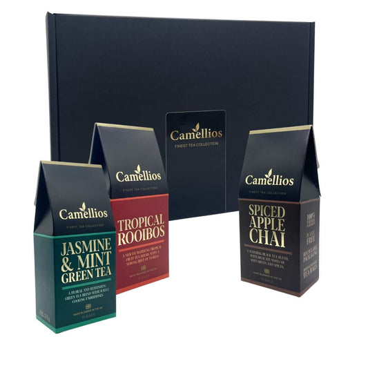 Coffret découverte – Mélanges premium Camelios en cadeau élégant