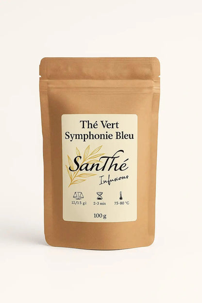 Thé Vert Symphonie Bleu – Harmonie florale et raffinée
